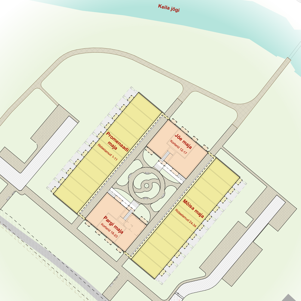 Linnuse Kodud asendiplaan